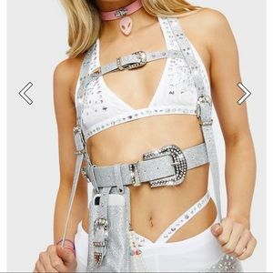 *New* Detachable Bling Strap Harness w/ Phone Pouch